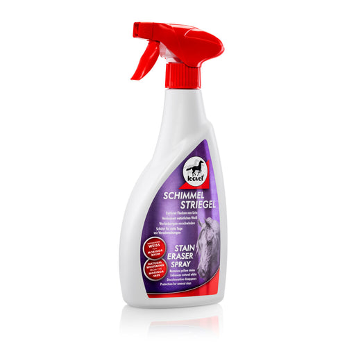 Leovet Shiny White Stain Eraser 550mlSprayed directly onto persistent stains like urine, manure, grass, etc., Stain Eraser Spray helps loosen stains for easy removal. Discolourations disappear, pure whiHorse GroomingLeovetMcCaskieLeovet Shiny White Stain Eraser 550ml