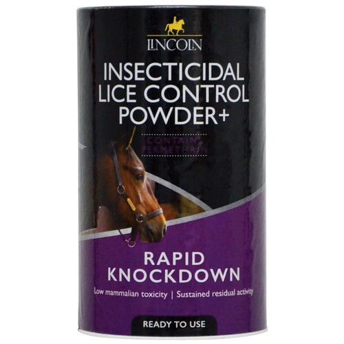 Lincoln Insecticidal Lice Control Powder+ 750gA ready to use Permethrin based insecticidal powder of low mammalian toxicity which combines rapid knockdown and kill with sustained residual activity. Ideal for useHorse CareLincolnMcCaskieLincoln Insecticidal Lice Control Powder+ 750g