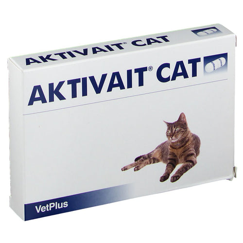 Aktivait CatAktivait Capsules for Cats is the first supplement to combine all nutrients necessary for sustaining optimum brain function during the ageing process.
As cats grow oPet MedicineVetPlusMcCaskieAktivait Cat