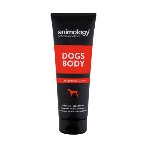 Animology Dogs Body ShampooDogs Body is an all-breed dog shampoo, enriched with vitamins and conditioners. It has a mild yet deep cleaning action that removes dirt and odour. Dogs Body can be Pet Shampoo & ConditionerAnimologyMcCaskieAnimology Dogs Body Shampoo