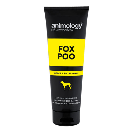 Animology Fox Poo ShampooAnimology's "PPRA Pet Product of the Year" Fox Poo shampoo is the ideal grooming product to successfully remove stubborn fox poo, and its foul odour, from a dog's coPet Shampoo & ConditionerAnimologyMcCaskieAnimology Fox Poo Shampoo