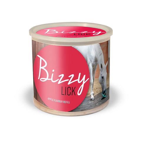 Bizzy Bites Bizzy Lick Horse Toy Refill Various FlavoursA range of delicious 1kg licks to be used with the Bizzy Ball to provide hours of entertainment whilst supplementing trace elements in your horse's diet. Bizzy Ball Horse TreatsBizzy HorseMcCaskieBizzy Bites Bizzy Lick Horse Toy Refill
