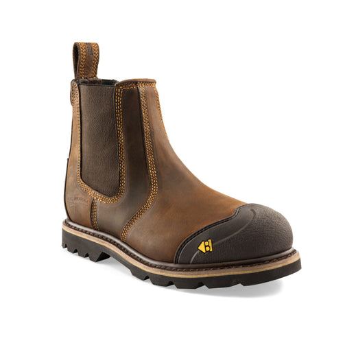Buckler B1990SM Safety Dealer Boot - BrownAnother great innovation from Buckler Boots comes in the form of B1990SM.

This impressive looking Goodyear Welted safety dealer boot includes a dual thickness rubbeShoes & BootsBucklerMcCaskieBuckler B1990SM Safety Dealer Boot - Brown