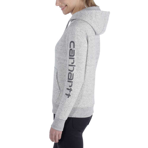 Carhartt Clarksburg SweatshirtCold winter mornings are a lot more comfortable with this women′s cozy hoodie. Made of heavyweight fleece, the sweatshirt is brushed on the inside for extra softnessShirts & TopsCarharttMcCaskieCarhartt Clarksburg Sweatshirt