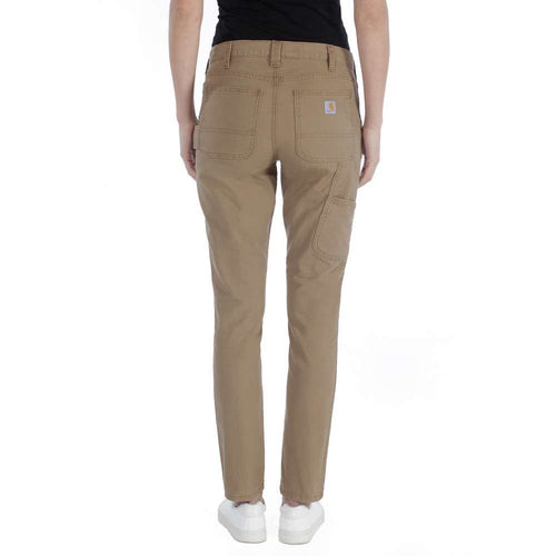 Carhartt Crawford Pant YukonWomen?s Slim-Fit PantsGood work pants offer un-restricted movement, and these women?s midweight pants do just that. The cotton canvas construction has stretch for a CarharttMcCaskieCarhartt Crawford Pant Yukon