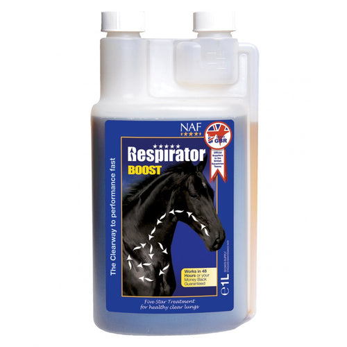 NAF Five Star Respirator Boost 1 LitreDelivers fast effective nutritional support to lungs and airways prone to congestion and weakness. This powerful liquid is formulated from tinctures of supportive inHorse Vitamins & SupplementsNAFMcCaskieStar Respirator Boost 1 Litre