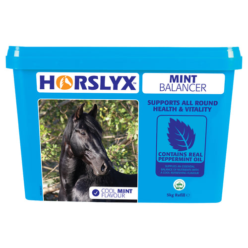 Horslyx Mint 5kgHorslyx is available in Original, Mint, Garlic, Respiratory, Mobility and Pro Digest formulations The Horslyx high specification vitamin, mineral and trace element pHorse Vitamins & SupplementsHorslyxMcCaskieHorslyx Mint 5kg