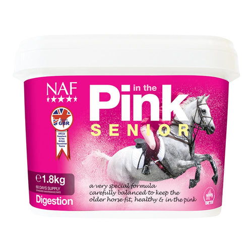 NAF In The Pink Senior 1.8kgFor all Old Age Performers, In the Pink Senior is specially formulated to meet all the nutritional requirements of the older horse and is designed to give him all thHorse Vitamins & SupplementsNAFMcCaskiePink Senior 1