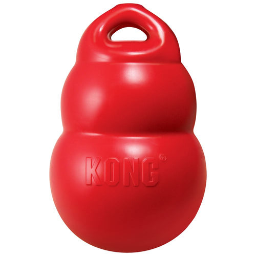 Kong BounzerDogs will go crazy for the KONG Bounzer™! Made in the classic KONG silhouette, The lighter material makes for a fun game of fetch and retrieve. The Bounzer™ compressKongMcCaskieKong Bounzer