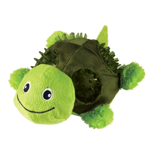 Kong Shells TurtleKONG Shells entertain dogs with a buffet of textures that reward with multiple ways to play. Dogs will be intrigued by a tough outer Ballistic shell encased with fleKongMcCaskieKong Shells Turtle