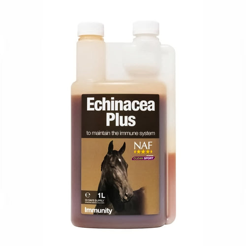 NAF Echinacea Plus 1ltFor the maintenance of the immune system All horses sometimes need a little extra help, particularly those working hard, travelling regularly or facing a particular Horse Vitamins & SupplementsNAFMcCaskieNAF Echinacea