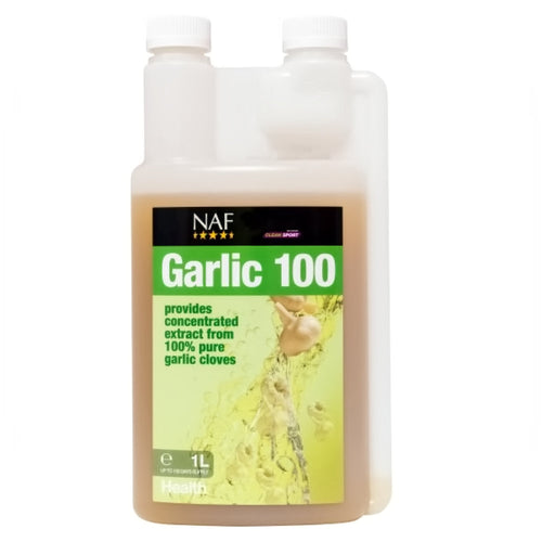 NAF Garlic 100 1ltCost effective Garlic 100 delivers all the benefits of Garlic Granules in an easy to feed, affordable and available format.Horse Vitamins & SupplementsNAFMcCaskieNAF Garlic 100 1lt