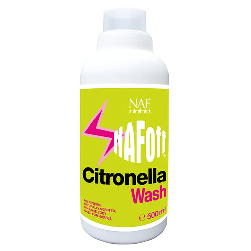 NAF Off Citronella Wash 500mlRefreshing, naturally scented, no-rinse body wash for horsesHorse CareNAFMcCaskieCitronella Wash 500ml