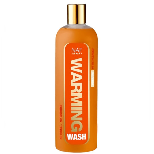 NAF Warming Wash 500mlWash sweat and winter grime right out of your horse's hair with this no rinse body wash containing Ginger and Clary Sage to warm and cleanse your horse after exercisHorse GroomingNAFMcCaskieNAF Warming Wash 500ml