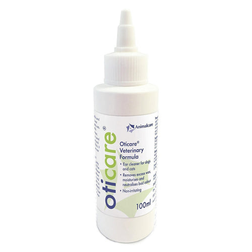 Oticare Ear Cleaner 100mlEar cleaner for dogs and cats
Removes excess wax, moisturises and neutralises bad odour
Non-irritatingPet MedicineAnimalcareMcCaskieOticare Ear Cleaner 100ml