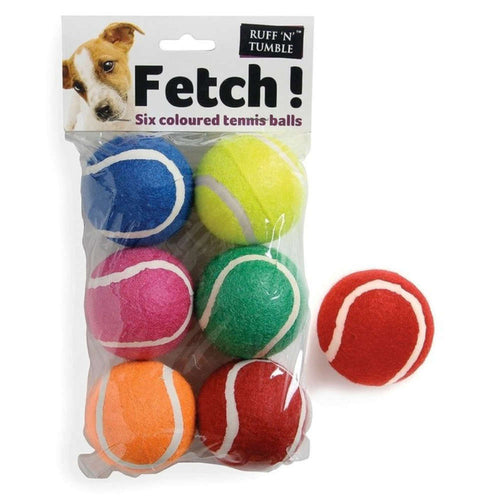 Ruff n Tumble Tennis BallsFetch Tennis Balls
Great value, colourful tennis ball two in a pack for throw and fetch games with your pet.Dog ToysSmall 'N' FurryMcCaskieTumble Tennis Balls