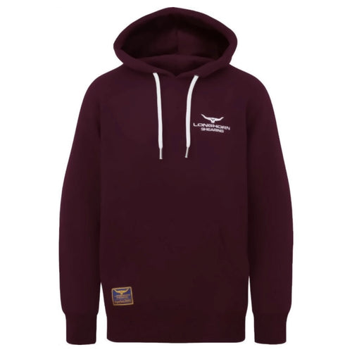 Longhorn Shearing Signature Hoody BurgundyThe Longhorn Signature Series hooded sweatshirt is a new hard wearing, heavyweight design. The Longhorn logo is now embroideCobalt logo on front and back with establShirts & TopsLonghorn ShearingMcCaskieLonghorn Shearing Signature Hoody Burgundy