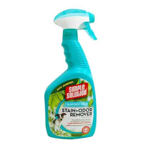 Simple Solution Stain & Odour Remover 750ml - Rainforest FreshSimple Solution Stain &amp; Odour Remover 750ml The Simple Solution Stain and Odour Remover is more than just a carpet cleaner. It is ideal for urine, vomit, faeces Pet Odor & Stain RemoversSimple SolutionMcCaskieSimple Solution Stain & Odour Remover 750ml - Rainforest Fresh