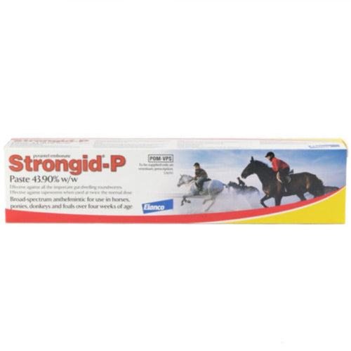 Strongid P Paste OriginalSTRONGID P PASTE ORIGINAL A broad spectrum wormer for the treatment of both horses and donkeys. Can be used in foals from the age of 4 weeks. Each syringe will treatHorse WormersElancoMcCaskiePaste Original