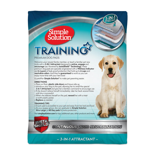 Puppy Training Pads 30pkEASY DOES IT - Simple Solution 6-Layer Dog Training Pads are 100% more absorbent than our original economy pads. Imagine how easy it will be to house train a puppy wDog Diaper Pads & LinersSimple SolutionMcCaskiePuppy Training Pads 30pk