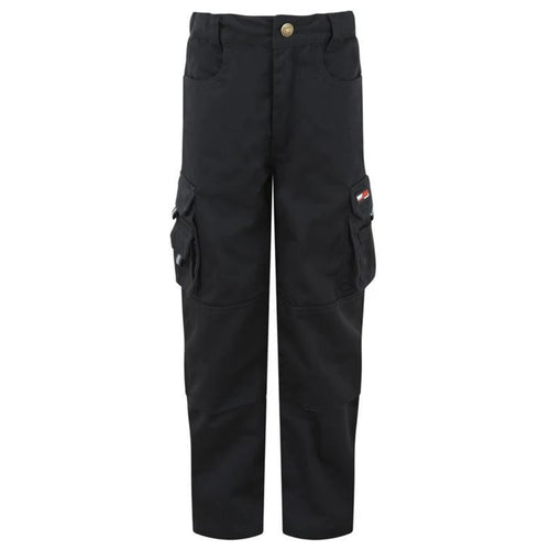 TuffStuff Workwear 711J Pro Work Junior Trouser - Black/GreyFeatures:
330 gsm polyester / cotton
triple stitched
double thickness on back pockets
tuck away nail pockets
knee pad pockets
mobile pocketTrousersTuffStuff WorkwearMcCaskieTuffStuff Workwear 711J Pro Work Junior Trouser - Black/Grey