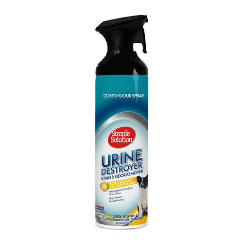 Simple Solution Pet Urine Destroyer 945mlUrine destroyer - fast-acting formula destroys the toughest dog urine stains and odours. Safe for use around pets and children - when used as directed. Be safe and kPet Odor & Stain RemoversSimple SolutionMcCaskieSimple Solution Pet Urine Destroyer 945ml