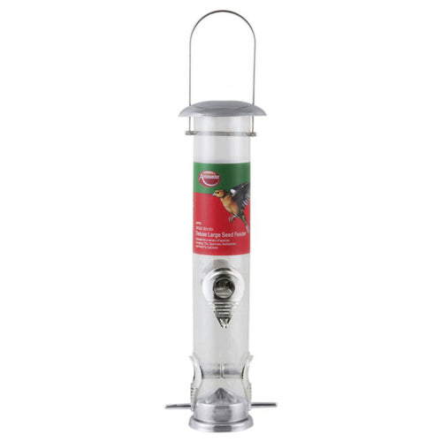 Ambassador Wild Birds Deluxe Large Seed Feeder

Suitable for a variety of species including: Tits, Sparrows, Nuthatches and Pied Fly Catchers
Great for addition to your garden
Great for bird watchers
Help bring Bird FeedersAmbassadorMcCaskieAmbassador Wild Birds Deluxe Large Seed Feeder