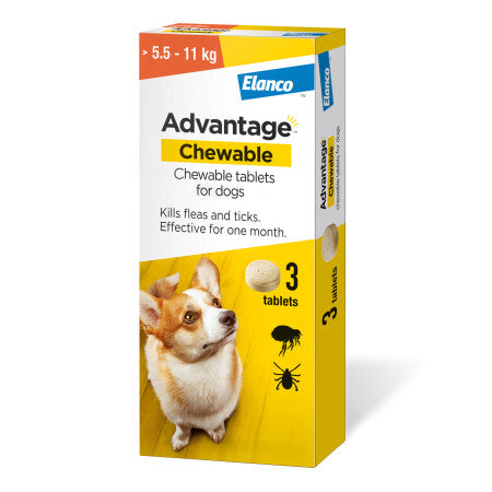 Advantage Chewable fleas and tick treatment (3 Pack)