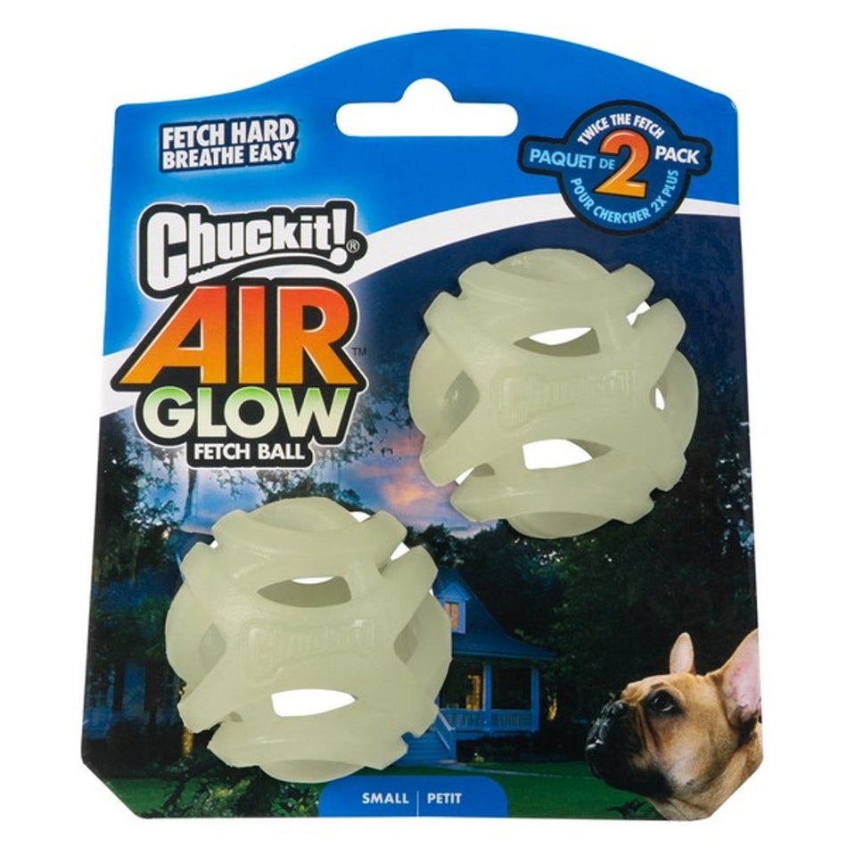 Chuckit! 2 Pack Small Air Glow Fetch Ball