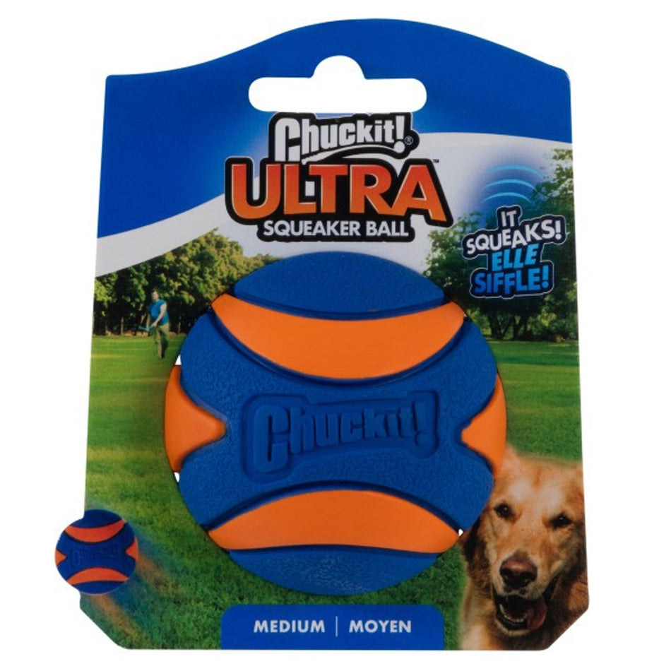 Chuckit! Medium Ultra Squeaker Ball 6.5cm