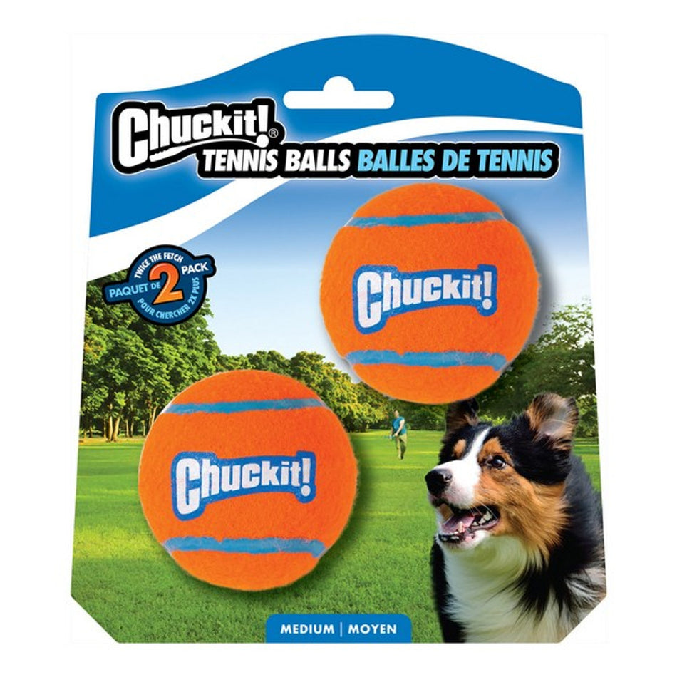 Chuckit! 2 Pack Medium Tennis Ball 6.5cm