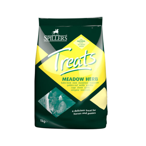 Spillers Meadow Herb Treats 1kgA tasty treat made from the best quality herbs.

Products benefits
Handy sized, fresh herbal flavour treats for rewarding your horse or pony
Give 1 or 2 treats at a Horse FeedSpillersMcCaskieSpillers Meadow Herb Treats 1kg