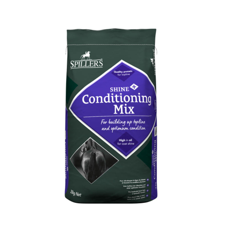 Spillers Shine Conditioning Mix 20kgImproves topline without excitability.
Format: Mix Pack weight: 20kg
Products benefits Carefully formulated to promote condition and topline in horses that are proneHorse FeedSpillersMcCaskieSpillers Shine Conditioning Mix 20kg