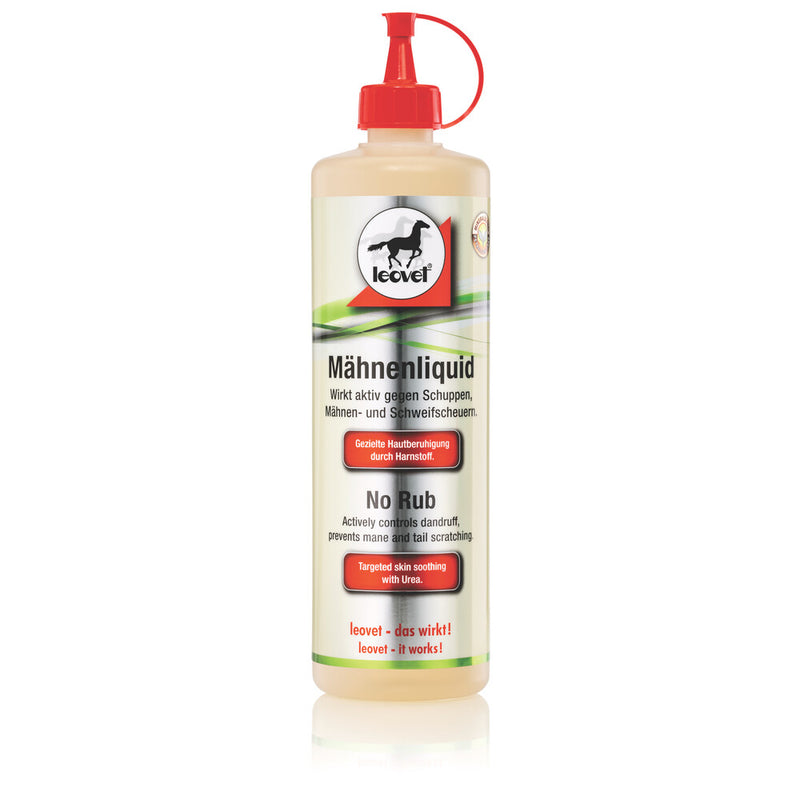 Leovet No Rub 500mlNo-Rub frees from dandruff and makes itchiness disappear, thereby preventing frayed manes and tails, bald tail roots and short, unsightly manes. With bio-sulphurous Horse CareLeovetMcCaskieRub 500ml