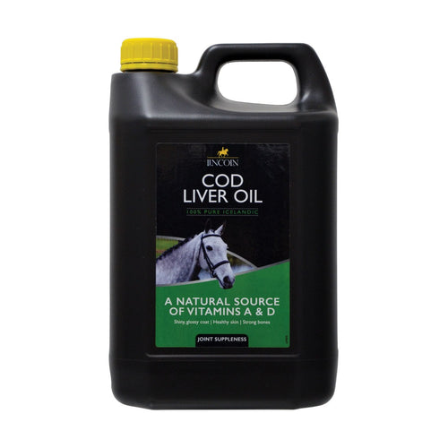 Lincoln Cod Liver OilA natural source of pure Icelandic Cod Liver Oil which provides non-heating energy.  Naturally high in the soluble Vitamins A and D it supports healthy and strong boHorse Vitamins & SupplementsLincolnMcCaskieLincoln Cod Liver Oil