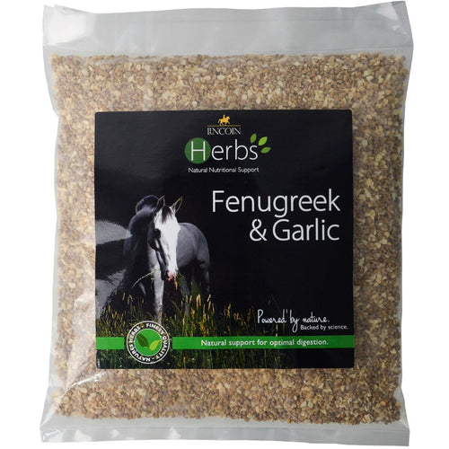 Lincoln Fenugreek & Garlic 1kgA simple blend of two high-quality natural ingredients which contains all of the benefits of both Fenugreek &amp; Garlic for a powerful herbal combination. Great forHorse Vitamins & SupplementsLincolnMcCaskieLincoln Fenugreek & Garlic 1kg