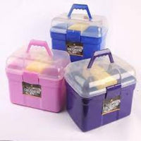 Lincoln Grooming KitHoof Oil Brush &amp; Container, Dandy Brush, Body Brush, Sponge, Hoof Pick with Brush, Plastic Comb &amp; Curry Comb.Horse Tack BoxesLincolnMcCaskieLincoln Grooming Kit