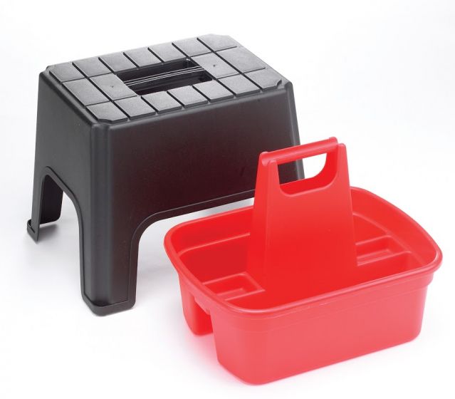 Lincoln Step & GroomTwo separate units fit together for ease of storage and carrying. Deep tray for storage of tools and accessories. Two compartments for small items. Four non-slip rubHorse Tack BoxesLincolnMcCaskieLincoln Step & Groom