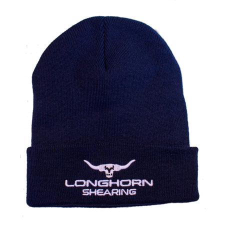 Longhorn Shearing Beanie HatKeep warm with a Longhorn hat.Original Cuffed Beanie hat with Longhorn logo embroidered on the front.55% Polyester, 45% AcrylicHatsLonghorn ShearingMcCaskieLonghorn Shearing Beanie Hat