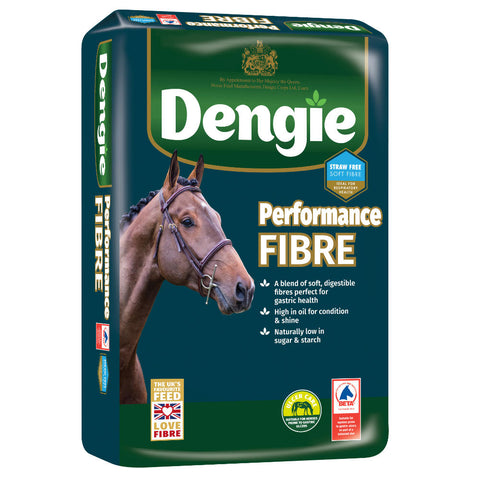 Dengie Performance Fibre 20kgA blend of soft, highly digestible fibres with a high oil level. A light molasses coating and added spearmint oil make this the ideal feed for encouraging fussy feedHorse FeedDengieMcCaskieDengie Performance Fibre 20kg