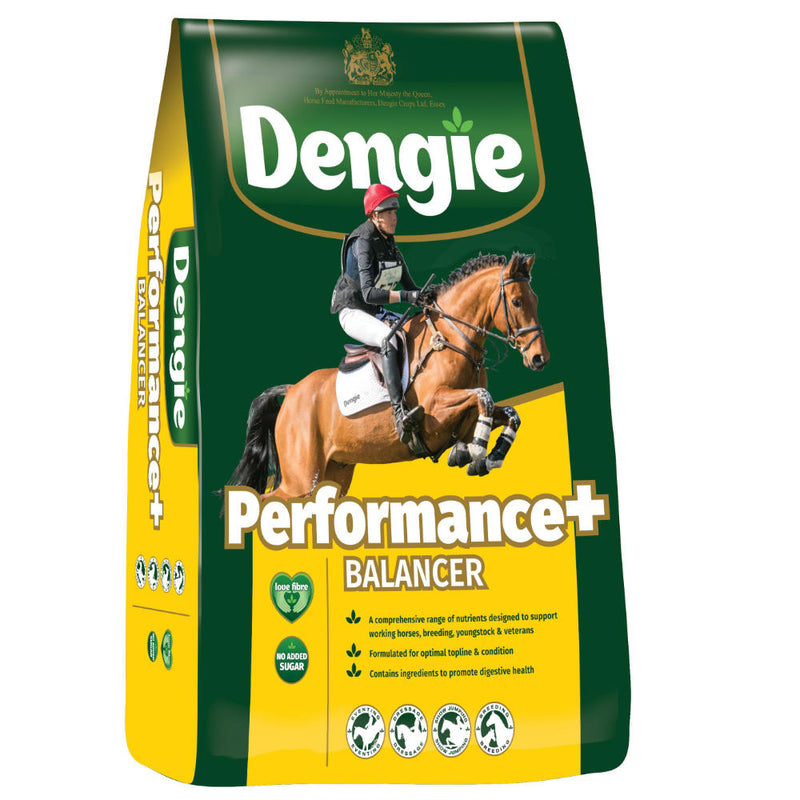 Dengie Performance + Balancer 15kgFormulated for horses and ponies in work or those with increased nutritional requirements, to be fed alongside any Dengie fibre feed.Horse FeedDengieMcCaskieDengie Performance + Balancer 15kg