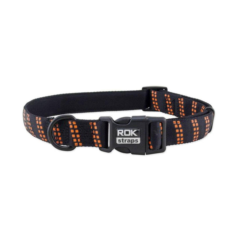 ROK Dog CollarROK Collars are made to compliment the ROK Stretch Leads and are made from the same nylon outer braid and are padded. Each collar is fittedwith a plastic clip releasPet Collars & HarnessesROK StrapMcCaskieROK Dog Collar