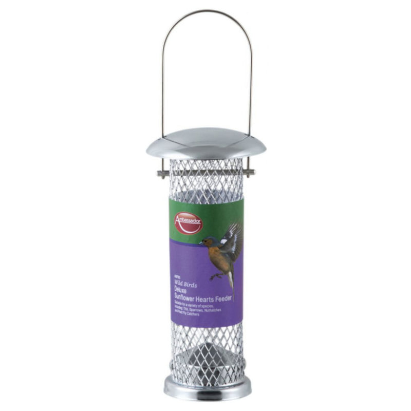Ambassador Wild Birds Deluxe Sunflower Hearts Feeder
Suitable for a variety of species including: Tits, Sparrows, Nuthatches and Pied Fly Catchers
Great for addition to your garden
Great for bird watchers
Help bring wBird FeedersAmbassadorMcCaskieAmbassador Wild Birds Deluxe Sunflower Hearts Feeder