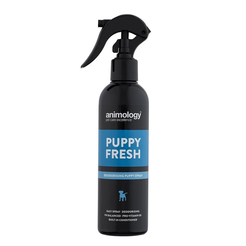 Animology Puppy Fresh Shampoo Puppy Fresh is a deodorising dog spray, with a mild baby talc/ baby powder scent to help keep your dog smelling fresh between washes. Formulated specifically for doPet Shampoo & ConditionerAnimologyMcCaskieAnimology Puppy Fresh Shampoo