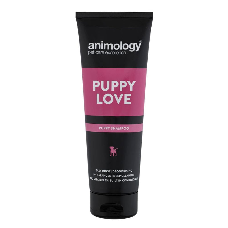 Animology Puppy Love ShampooAnimology Puppy Love is a mild shampoo suitable for puppies from the age of six weeks old. It is a general purpose dog shampoo designed to be gentle on the skin of nPet Shampoo & ConditionerAnimologyMcCaskieAnimology Puppy Love Shampoo