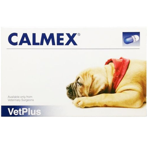 Calmex CapsulesA calming supplement to help maintain a normal disposition. CALMEX® is a specially blended feed to help promote relaxed behaviour in dogs experiencing behavioural prPet Vitamins & SupplementsVetPlusMcCaskieCalmex Capsules