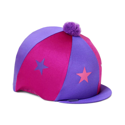  Capz Motif Cap Cover Starz - Cerise/Purple