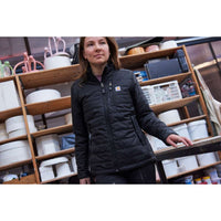 Carhartt Women's Gilliam JacketThis jacket keeps you warm without the bulk. Weighing in at 1.75 ounces, the durable CORDURA® fabric shell is lighter than most t-shirts. Insulated and quilted for eCoats & JacketsCarharttMcCaskieCarhartt Women'