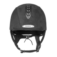 Champion Junior X-Air Helmet Plus Peaked Hat - BlackBy popular demand we are pleased to launch the new Junior X-Air Plus, The UK made X-Air Plus is built on a lightweight moulded ABS shell, and incorporates a ventilatEquestrian HelmetsChampionMcCaskiePeaked Hat - Black