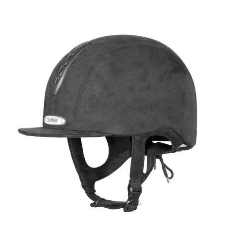 Champion Junior X-Air Helmet Plus Peaked Hat - Black